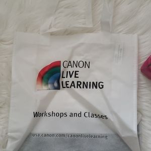 Canon Live Learning White Tote Bag